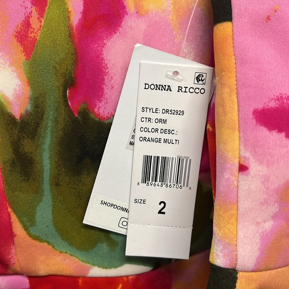 NWT DONNA RICCO DAHLIA MIDI DRESS NEW WITH TAGS - Picture 4 of 6